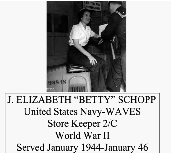 Jane Elizabeth 'Betty' Schopp