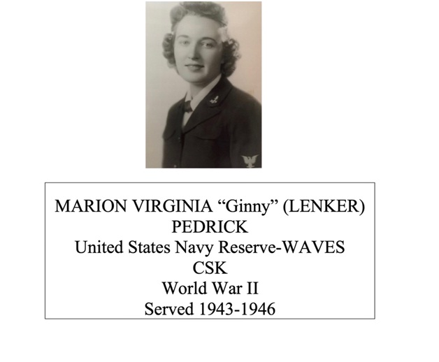 Marion Virginia 'Ginny' Pedrick